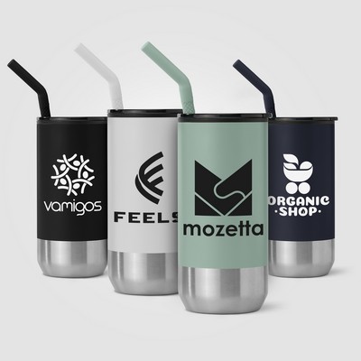 Atlantis - 16 oz. Double Wall Tumbler - Stainless with Recycled RPP Inner - Laser